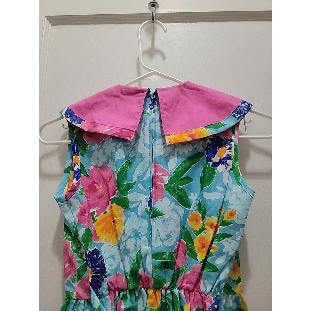 Vintage 80s Rare Editions Dress Girls Size 12 Cottagecore Garden Party